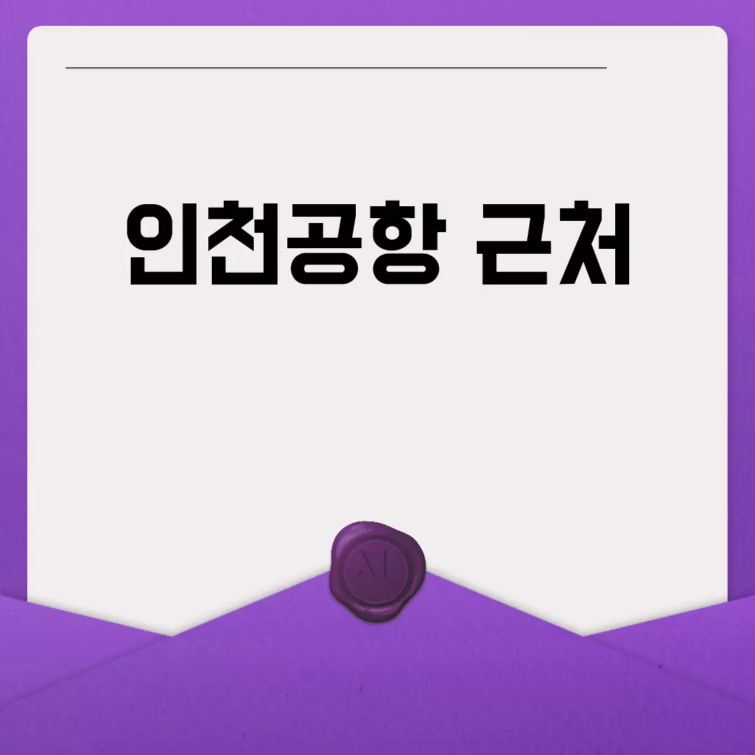 인천공항 근처 추천 장소들